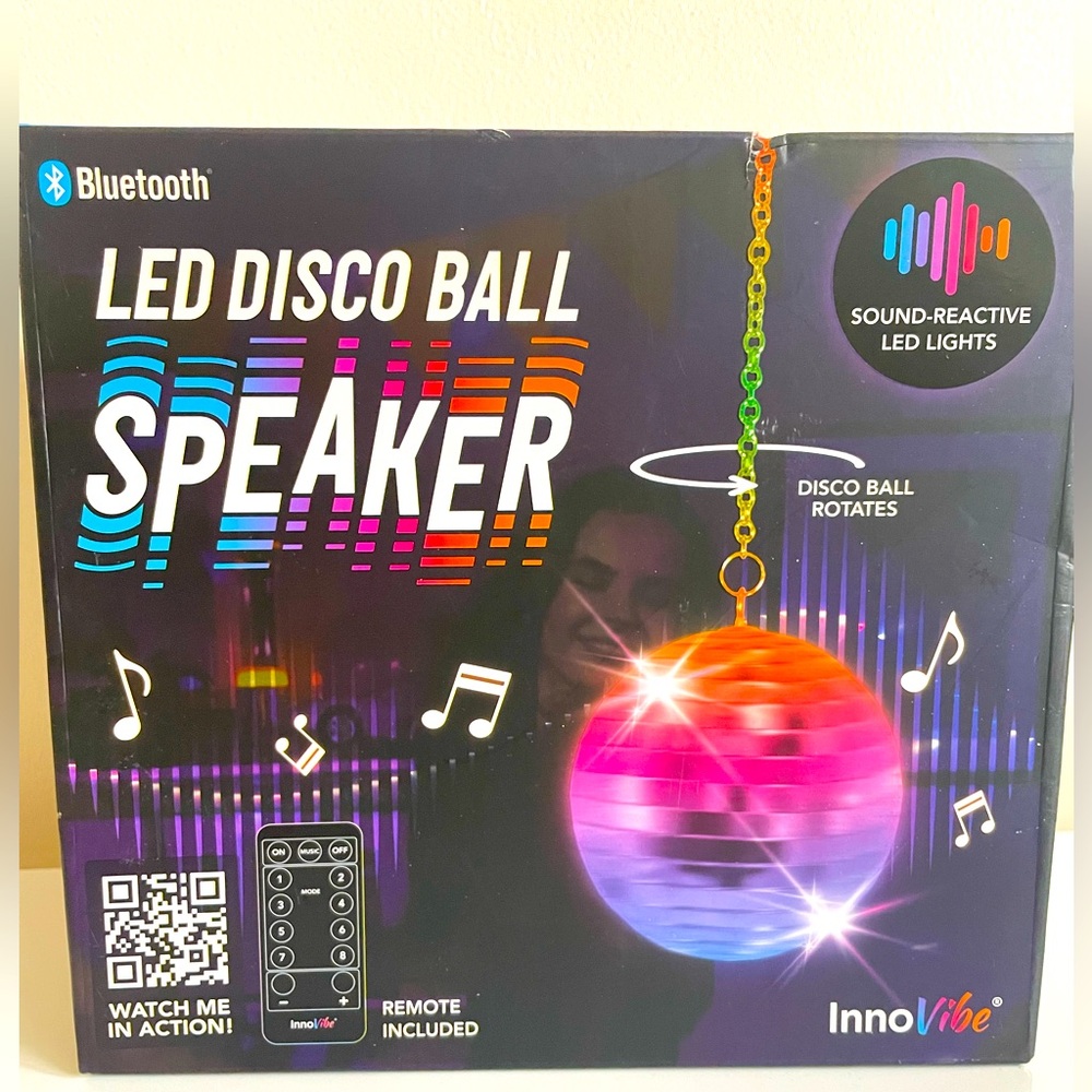 Bluetooth LED Disco Ball Speaker